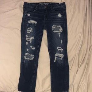 America’s Eagle Super Stretch Ripped Jeans